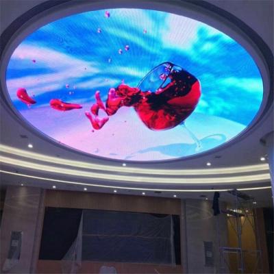 China Exhibition Hall Circular Led Screen , Curve Outdoor Led Display For Stage Show for sale