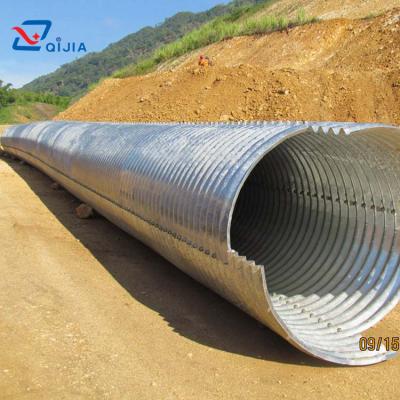 China Structure Pipe Multi Corrugated Plates Set Galvanized Steel Culvert Pipe for sale