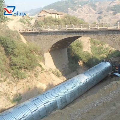 China Structure Pipe Underground Corrugated Steel Culvert Multi Plates Assembled Corrugated Metal Pipe for sale