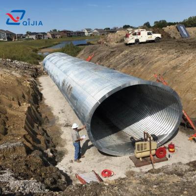 China Metal Oval Corrugated Pipe Structure Pipe Shape Culvert Corrugated Steel Pipe for sale