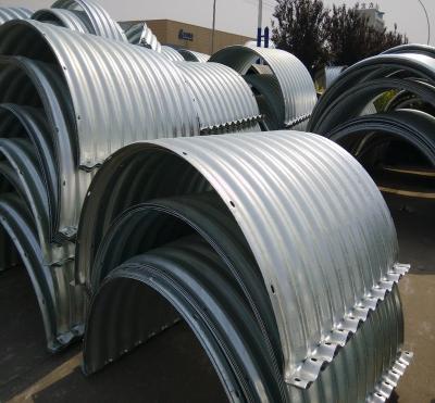 China Road Culvert Agriculture Irrigation Galvanized Drainage Pipe For Sale Corrugated Pipe Price Large Metal Diameter Corrugated Steel Culvert for sale