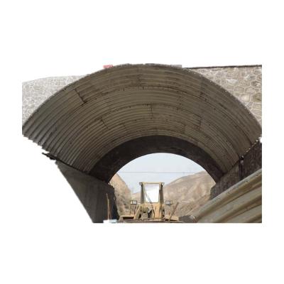 China Corrugated road culvert agriculture irrigation flange joint culvert pipe, thick carbon steel wall culvert pipe for sale