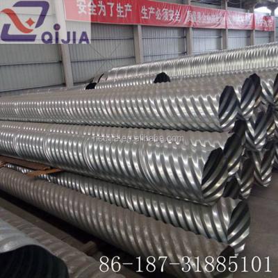 China Corrugated structure pipe spiral steel pipe screw driveway culvert pipe for sale for sale