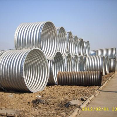 China Road culvert agriculture irrigation anticorrosion corrugated steel tube specification screw corrugated steel tube for sale screw corrugated steel tube prices for sale