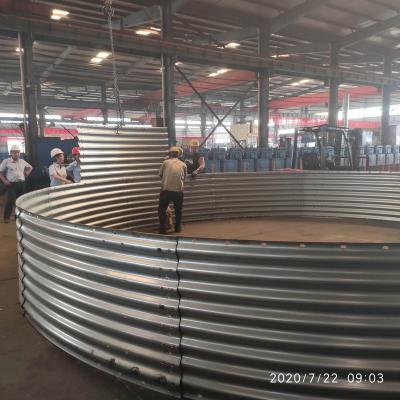 China Supermarket arge diameter galvanized steel corrugated culvert water tank manufacturer OEM china factory direct CE certificated for sale