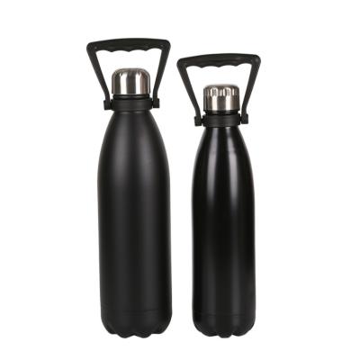 China Sustainable 1.8L Cola Shape Insulated Flask Stainless Steel Hot And Cold Water Bottle With Handle Thermal Vacuum Flask for sale