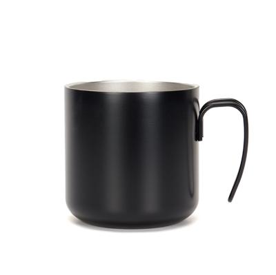 China Durable 304 Stainless Steel Double Wall Coffee Travel Mug With Wire Hook Handle for sale