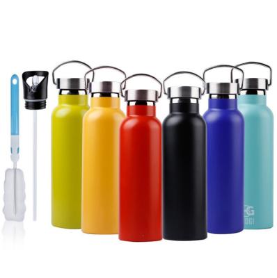 China Custom Business Private Label Black Stainless Steel Water Bottle 1l for sale