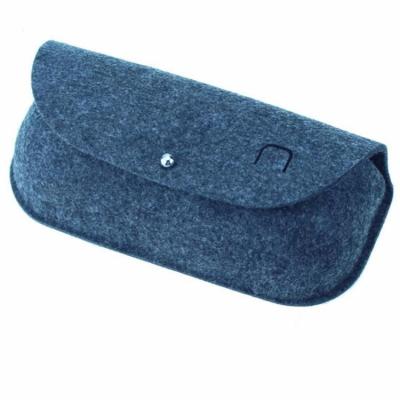 China 100% Wool Pocket Fashion Glass Cases Glass Holder Custom Felt Glasses Bag Sunglasses Case for sale