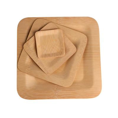 China Disposable Hot Sale Eco-friendly Bamboo Dishes, Disposable Dish Dinnerware Set, Biodegradable Dinnerware For Wedding, Party for sale