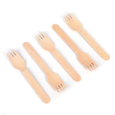 China 100% Eco Friendly Travel Cutlery Set 160mm Fork Knife Disposable Wooden Cutlery Set With Branding Logo Customized Made To Order for sale