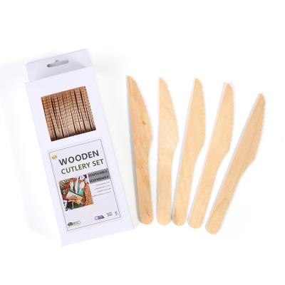 China Disposable Mini Pocket Wood Bamboo Handle Bread Cheese Butter Knife Set for sale