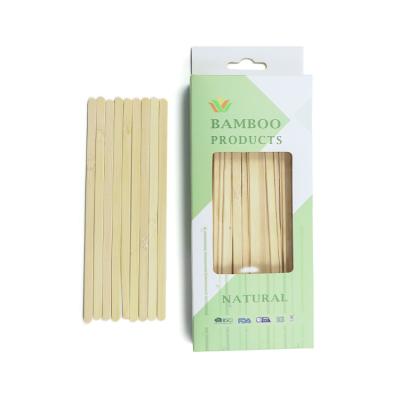 China Wholesale custom cheap biodegradable wooden coffee bamboo stir viable stick with paper box for sale