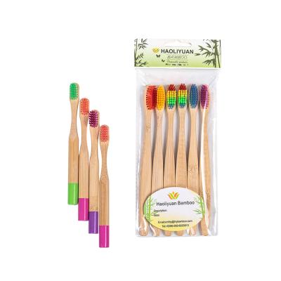 China Private Label Wholesale Adult Soft Bristle Eco-Friendly Hot Selling Bamboo Toothbrush With Packaging for sale