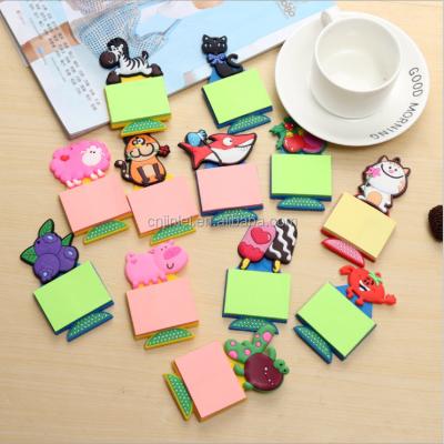 China OEM Self Adhesive Soft PVC Fridge Magnet with Sticky Notepad, Magnetic Soft PVC Calendar Notepad, Paper Memo Pad for sale