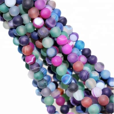 China DIY Decoration A Grade Purple Agate Backlit Stone Beads Gemstone Agate for sale