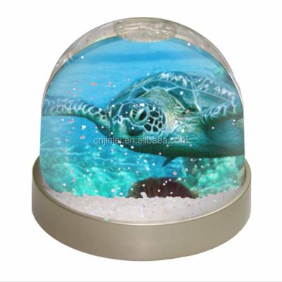 China Sight Plastic Christmas China DIY Photo Semicircular Water Globe for sale