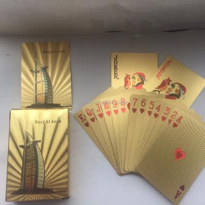 China Foil 24K Gold Foil Poker Playing Card , Special Poker Cards For Gambling for sale