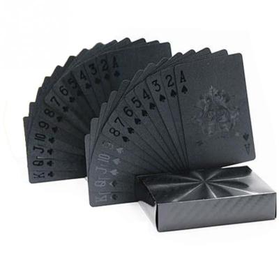 China Foil Customized Black Foil Playing Cards Poker for sale