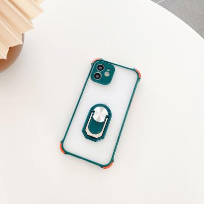 China Shockproof Made In China Matte Frost Airbag Corner Protector Phone Bumper Cover For 13 Pro 13Mini 13 Camera Protector Case for sale