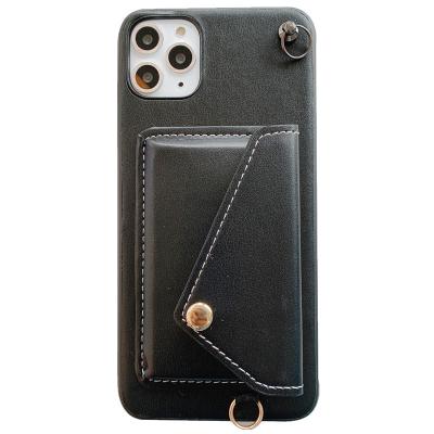 China Amazom Shockproof Hot Sale For Phone 12 11 Pro Leather Case Cross - Body Bags Card Slots Pocket Women Wallet Case 2020 for sale