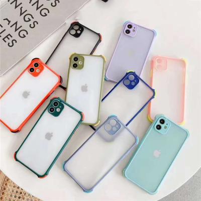 China Mix Color Shockproof Lens Protector Phone Bumper Translucent Shockproof Shockproof Cover For 13 Case Camera Protector for sale