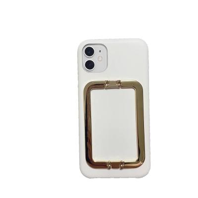 China PU Silicon Designer Symphonette Folding Bracket Shockproof Crystal Cell Phone Leather Case For iphone13 for sale