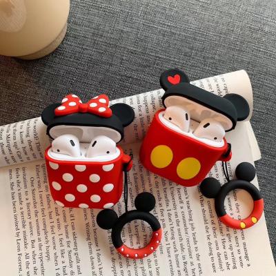 China Easy To Install And Remove For Cute Mickey Mouse Cartoon Case Cover For Airpod 2 Silicone Earphone 3D Earphone Case Protective for sale