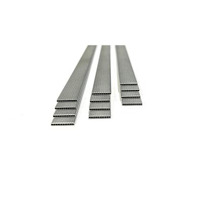 China Aluminum Extruded Heatsink 16x2x10 Profile Micro Extrusion Channel Flat Tube for sale