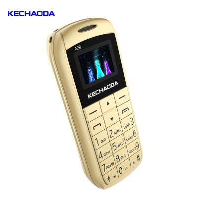 China New Product 0.66 Dual SIM Card KECHAODA A26 LCD Opened Cellular Dual Super MP3 Mini Mobile Phone for sale