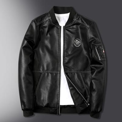 China Breathable Wholesale Men Winter PU Plus Size Jacket Chaqueta Leather Clothes for sale