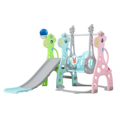 China Home / Kindergarten Eco - Friendly Indoor HDPE Ground Play Combination Swing Kids Play Slide for sale