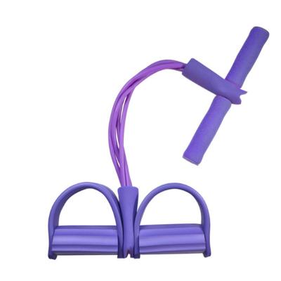 China Fitness Elastic Arm Stretching Exercise Bodybuilding Foot Pedal Latex Pull Rope for sale