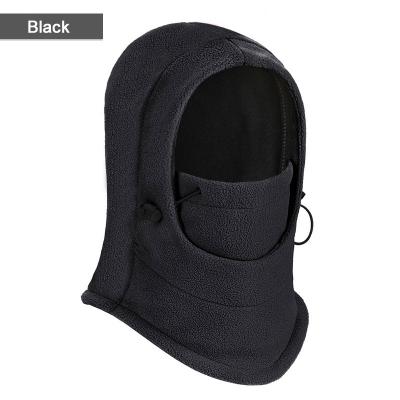 China breathable & Ski Bike Wind Stopper Waterproof 6 in 1 Hood Winter Thermal Polar Fleece Balaclava Goggle Fleece Hood for sale