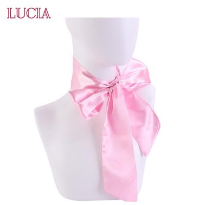 China European and American fast shipping wholesale Low Moq style satin girly silky hair headband for women with custom logo for sale