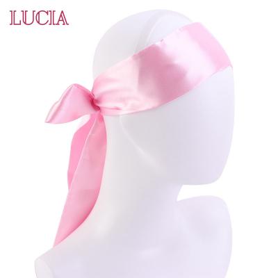 China European and American style free sample fast shipping wholesale girly silky satin bow tie hair headband for women with custom logo for sale