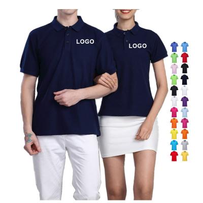 China 100% cotton embroidery T-shirts Polo Shirts Plain Golf Anti-wrinkle Wholesale Logo Custom Unisex Polo Shirt for sale