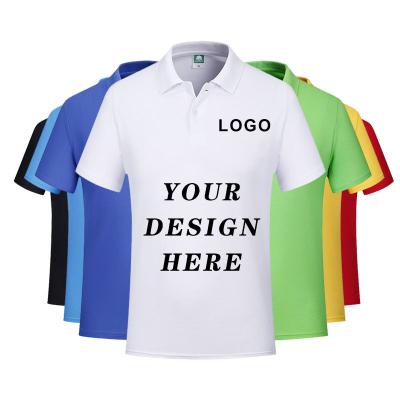 China High Quality 100% Cotton Anti-Wrinkle T-shirt Customized Logo Printed Cheap Printing Blank Polo Shirt For Women Men for sale