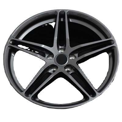 China Car Modification Custom 5 Spoke 19 Inch 5x120 Aluminum Monoblock Car Rim Forged Wheel For High Performance Sports And Luxury Vehicles for sale