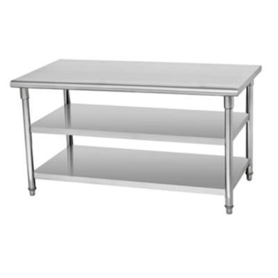 China Best Selling Commercial Two Three Layers Steel201 / 304 Stainless Tables Stainless Steel Kitchen Laptop Workstations for sale