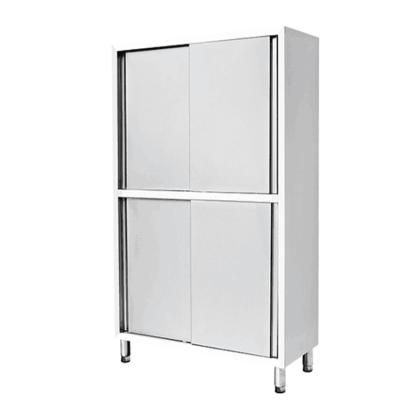 China Stainless Steel201/304 Storage Cabinet Kitchen Stainless Steel Door Cupboard for sale