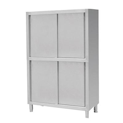 China Commercial Kitchen Equipment Stainless Steel201/304 2022 Sliding Door Work Table Work Cupboard Assembly Stainless Table for Restaurants for sale