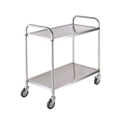 China 201/304Stainless Steel PROMETHEUS High Quality Hotel Kitchen Stainless Steel Serving Cart Commercial Food Service Cart With Wheels for sale