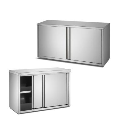 China Restaurant Equipment Stainless Steel201/304 Guangdong Stainless Steel Kitchen Cabinet Wall Mounted Kitchen Cupboard for sale