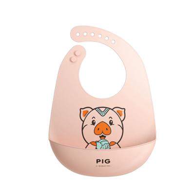 China Waterproof And Safe Printed Silicone Silicone Bib Bib For Kids Aged 0-6 Years Old for sale