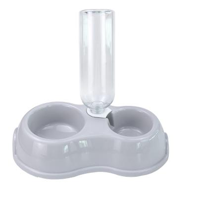 China Double Bowl 500ML Feeder Pet Viable New Pet Drinking Bowl Pet Drinking Feeding Bowl for sale