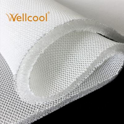 China Heat-insulation mattress application 15mm thickness honeycomb 100 polyester 3d spacer mesh lining fabric for sale