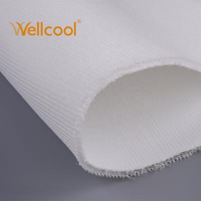 China Wellcool Concrete Backing Fabric White Polyester 3D Construction Knitted Fabric Cloth Concrete Cement for sale