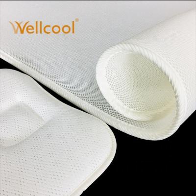 China Disposable German Technology Support 3d Spacer Fabric Baby Crib Mattress Bedding Washable Rollable Topper for sale