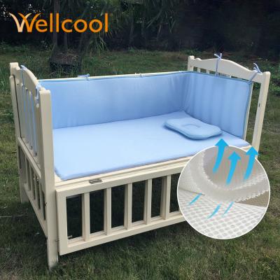 China Non-Toxic Customized Washable White Air Circulation Fabric Breathable Spacer 3d Mesh Hutch Liner Pad Breathable Protection for sale